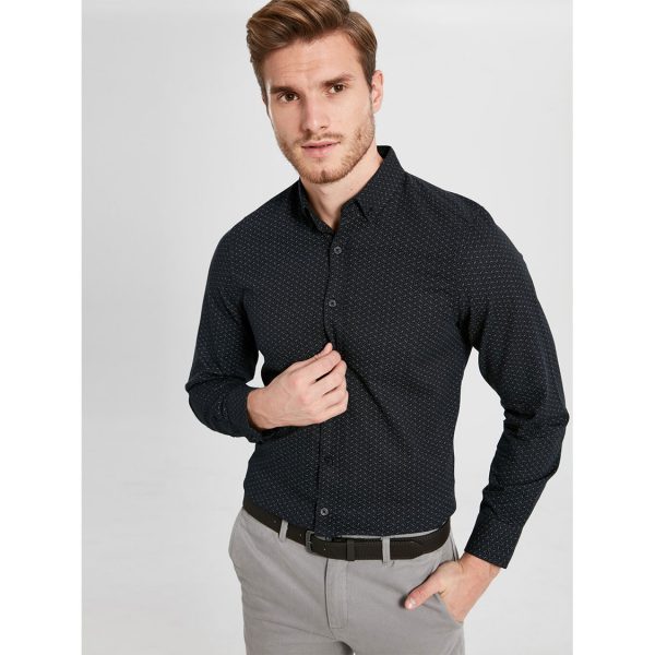 خرید پیراهن آستین بلند مردانه ال سی وایکیکی کد 14282 | فروشگاه اینترنتی بانی استایل