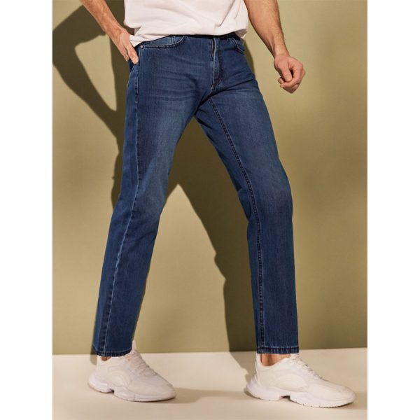 خرید شلوار جین راسته مردانه ال سی وایکیکی کد 14387 | فروشگاه اینترنتی بانی استایل