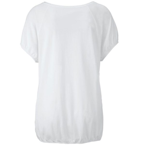 خرید تی شرت یقه گرد زنانه چیبو کد 33107 | فروشگاه اینترنتی بانی استایل