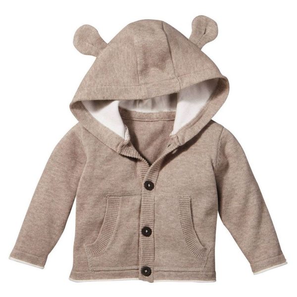 قیمت و خرید ژاکت کلاه دار نوزادی پسرانه لوپیلو کد 40391 | بانی استایل