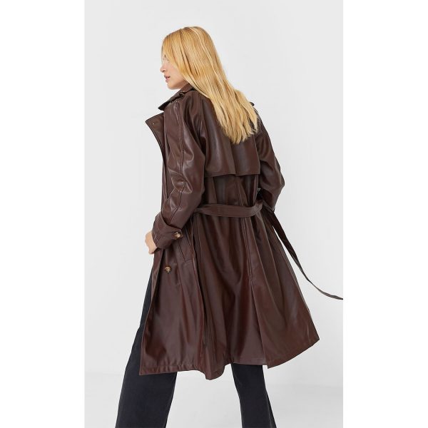 خرید بارانی بلند زنانه استرادیواریوس کد 40215 | فروشگاه اینترنتی بانی استایل