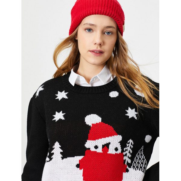 خرید پلیور طرح کریسمس زنانه کوتون کد 54353 | فروشگاه اینترنتی بانی استایل