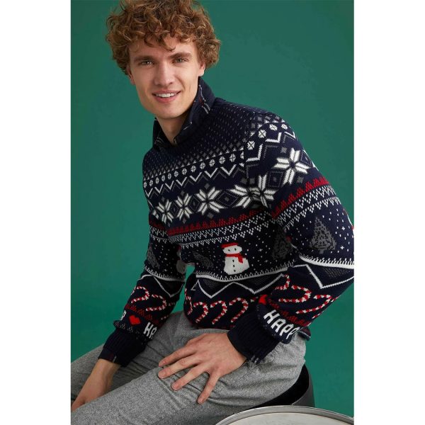 خرید پلیور طرح کریسمس مردانه دفکتو کد 56626 | فروشگاه اینترنتی بانی استایل