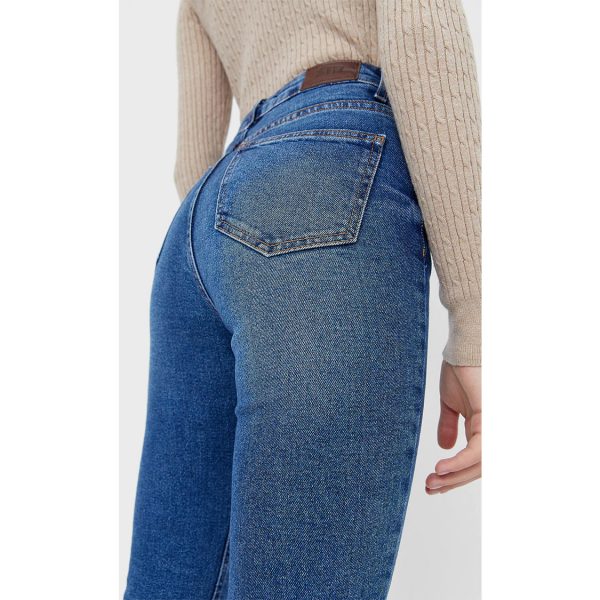 خرید شلوار جین راسته زنانه استرادیواریوس کد 62880 | بانی استایل