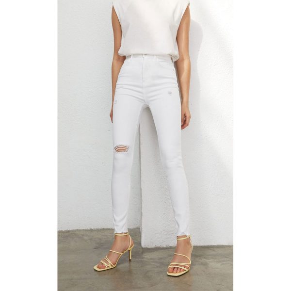 خرید شلوار جین زنانه استرادیواریوس کد 62906 | فروشگاه اینترنتی بانی استایل
