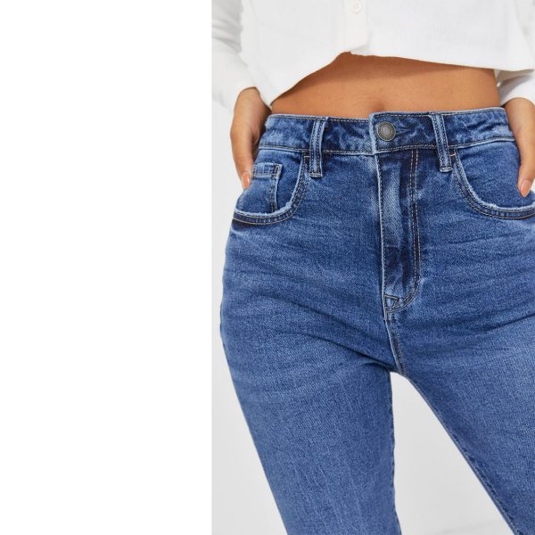 خرید شلوار جین زنانه استرادیواریوس کد 63089 | فروشگاه اینترنتی بانی استایل