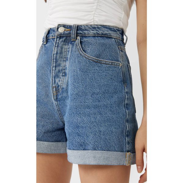 خرید شلوارک جین زنانه استرادیواریوس کد 63215 | فروشگاه اینترنتی بانی استایل