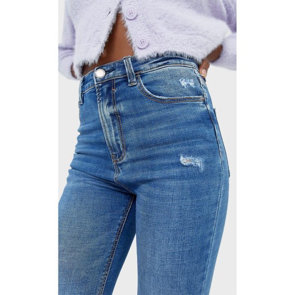 خرید شلوار جین زنانه استرادیواریوس کد 63346 | فروشگاه اینترنتی بانی استایل