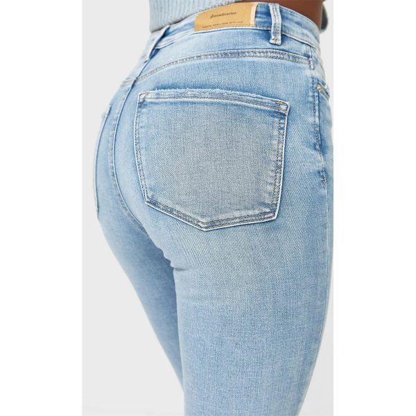 قیمت و خرید شلوار جین جذب زنانه استرادیواریوس کد 63372 | بانی استایل
