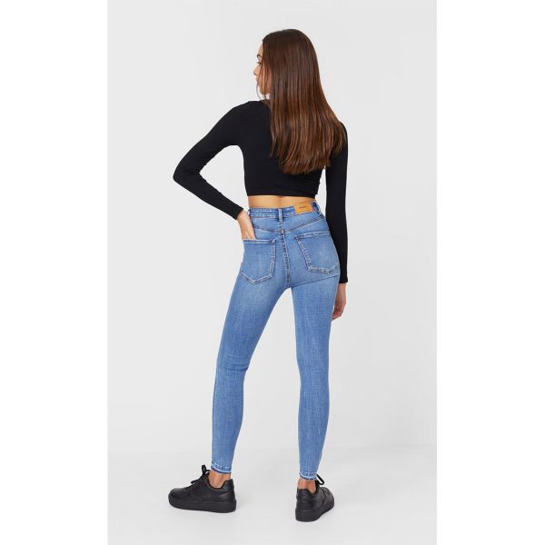 خرید شلوار جین زنانه استرادیواریوس کد 63415 | فروشگاه اینترنتی بانی استایل