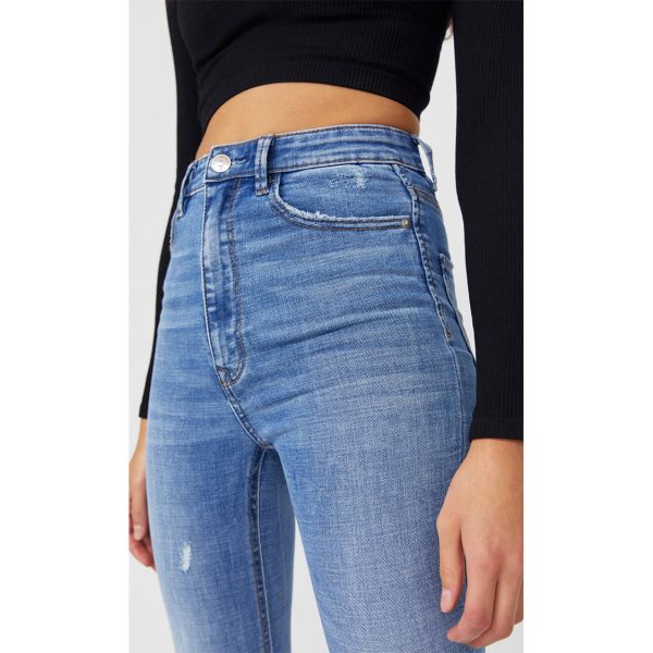 خرید شلوار جین زنانه استرادیواریوس کد 63415 | فروشگاه اینترنتی بانی استایل
