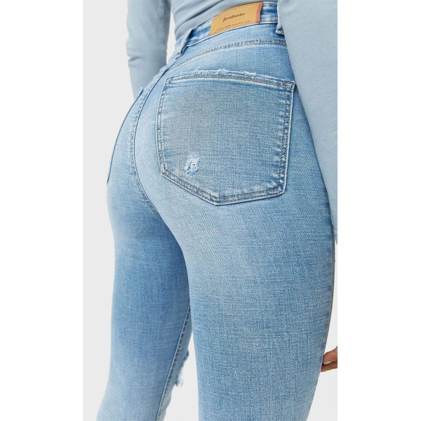 خرید شلوار جین زنانه استرادیواریوس کد 63527 | فروشگاه اینترنتی بانی استایل