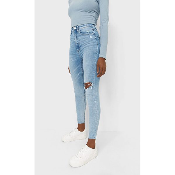 خرید شلوار جین زنانه استرادیواریوس کد 63527 | فروشگاه اینترنتی بانی استایل