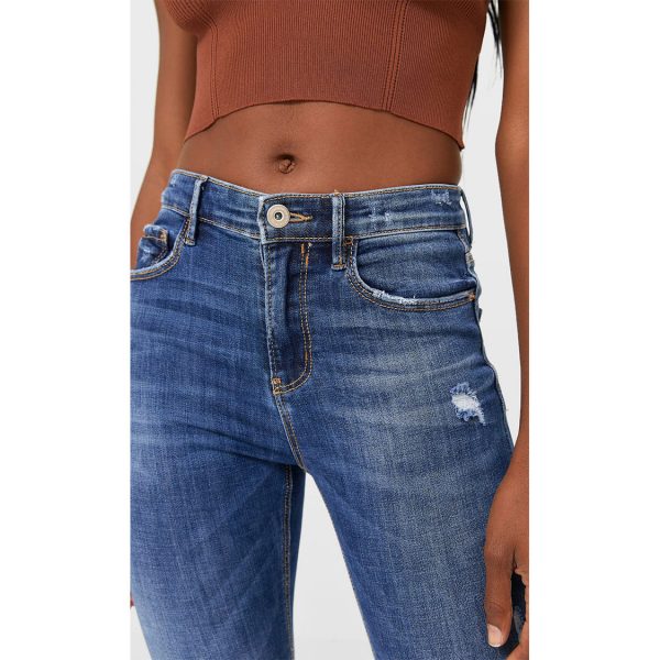خرید شلوار جین زنانه استرادیواریوس کد 63540 | فروشگاه اینترنتی بانی استایل