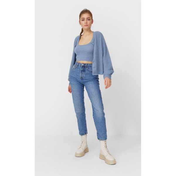 خرید شلوار جین زنانه استرادیواریوس کد 63799 | فروشگاه اینترنتی بانی استایل
