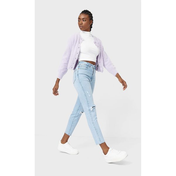 خرید شلوار جین زنانه استرادیواریوس کد 63840 | فروشگاه اینترنتی بانی استایل