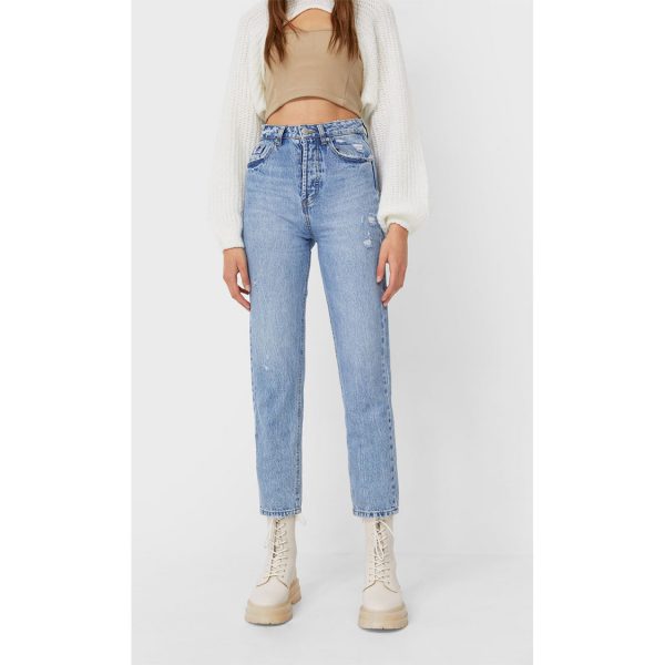 خرید شلوار جین زنانه استرادیواریوس کد 63913 | فروشگاه اینترنتی بانی استایل