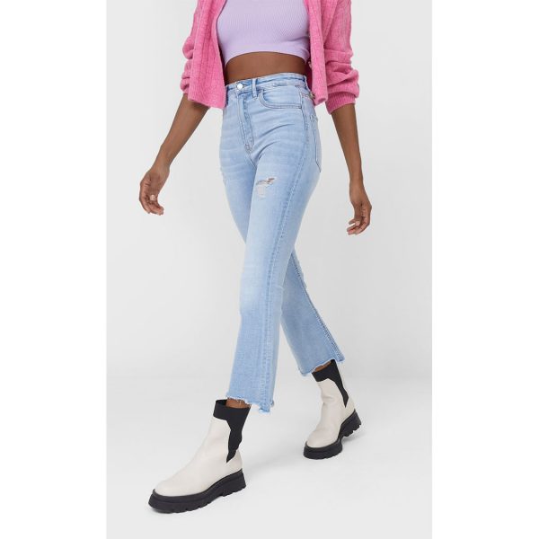 خرید شلوار جین زنانه استرادیواریوس کد 63939 | فروشگاه اینترنتی بانی استایل