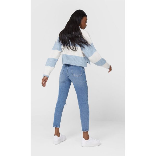 خرید شلوار جین زنانه استرادیواریوس کد 63979 | فروشگاه اینترنتی بانی استایل