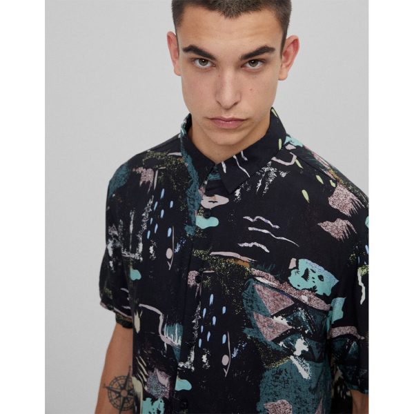 خرید پیراهن آستین کوتاه مردانه برشکا کد 68650 | فروشگاه اینترنتی بانی استایل
