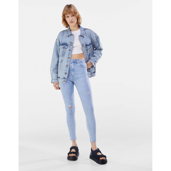 خرید شلوار جین زنانه برشکا کد 69046 | فروشگاه اینترنتی بانی استایل