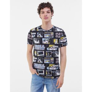 خرید تی شرت طرح دار مردانه برشکا کد 69806 | فروشگاه اینترنتی بانی استایل