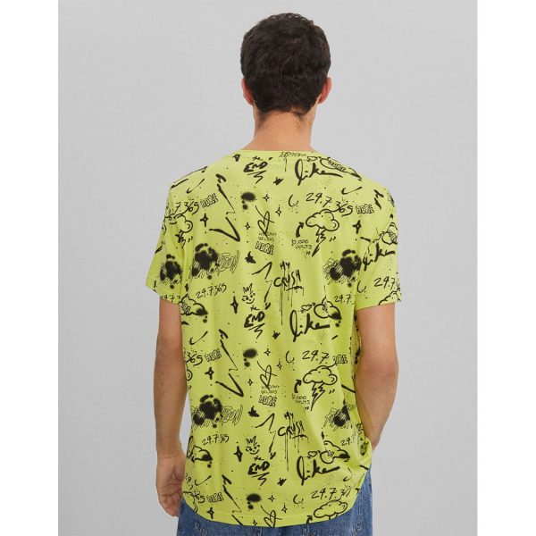 خرید تی شرت طرح دار مردانه برشکا کد 70756 | فروشگاه اینترنتی بانی استایل