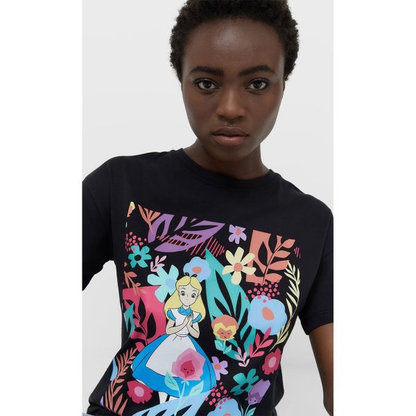 خرید تی شرت زنانه استرادیواریوس کد 71016 | فروشگاه اینترنتی بانی استایل