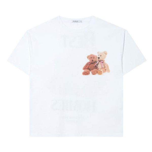 خرید تی شرت زنانه استرادیواریوس کد 71060 | فروشگاه اینترنتی بانی استایل
