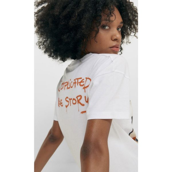 خرید تی شرت زنانه استرادیواریوس کد 71093 | فروشگاه اینترنتی بانی استایل
