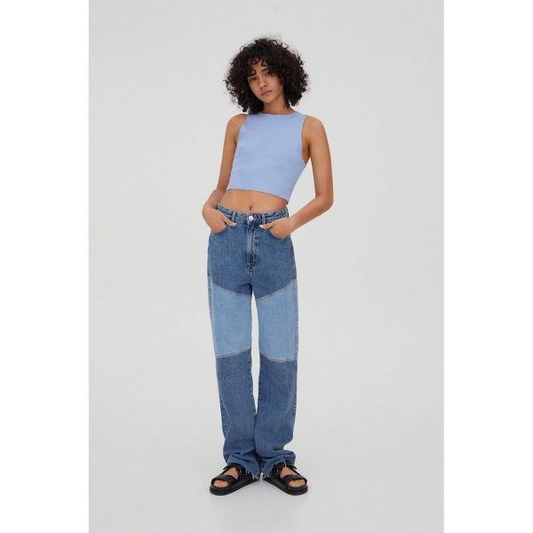 خرید شلوار جین راسته زنانه پول اند بیر کد 78092 | فروشگاه اینترنتی بانی استایل