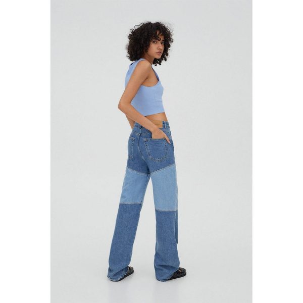 خرید شلوار جین راسته زنانه پول اند بیر کد 78092 | فروشگاه اینترنتی بانی استایل