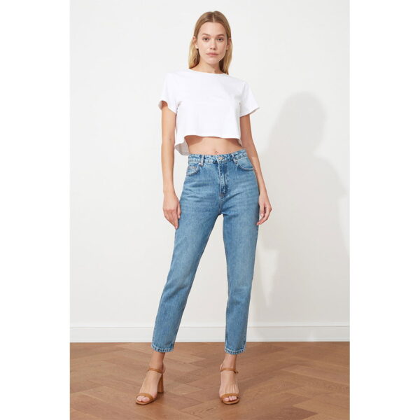 خرید شلوار جین مام استایل زنانه ترندیول میلا کد 80870 | بانی استایل