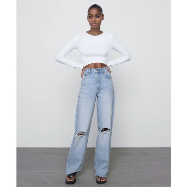 قیمت و خرید شلوار جین زنانه زارا کد 85636 | فروشگاه اینترنتی بانی استایل