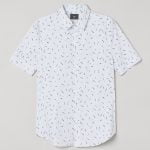 خرید پیراهن آستین کوتاه مردانه اچ اند ام کد 86762 | فروشگاه اینترنتی بانی استایل