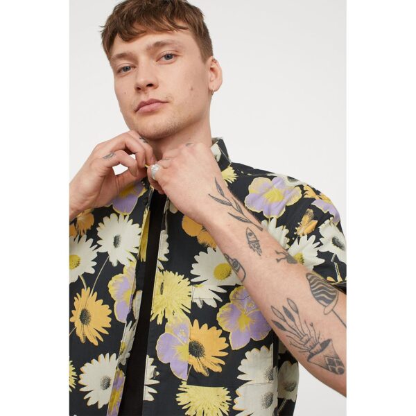 خرید پیراهن آستین کوتاه مردانه اچ اند ام کد 86817 | فروشگاه اینترنتی بانی استایل