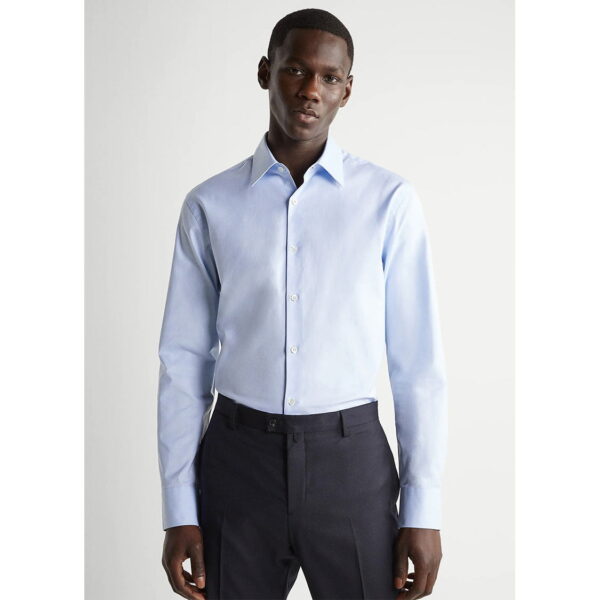 خرید پیراهن نخی آستین بلند مردانه زارا کد 87804 | فروشگاه اینترنتی بانی استایل