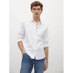 خرید پیراهن نخی آستین بلند مردانه منگو کد 88160 | فروشگاه اینترنتی بانی استایل