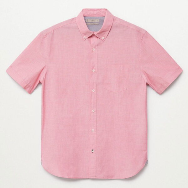 خرید پیراهن نخی آستین کوتاه مردانه منگو کد 88201 | فروشگاه اینترنتی بانی استایل