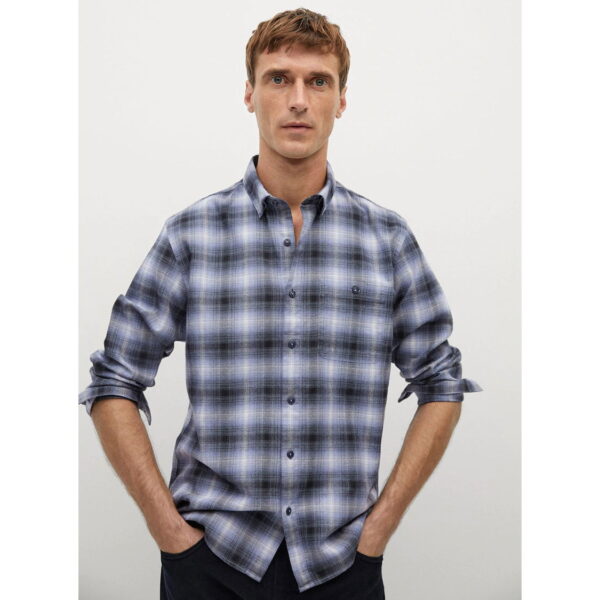 خرید پیراهن چهارخانه مردانه منگو کد 88268 | فروشگاه اینترنتی بانی استایل
