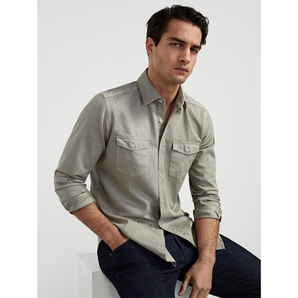 خرید پیراهن نخی آستین بلند مردانه ماسیمو دوتی کد 94889 | بانی استایل