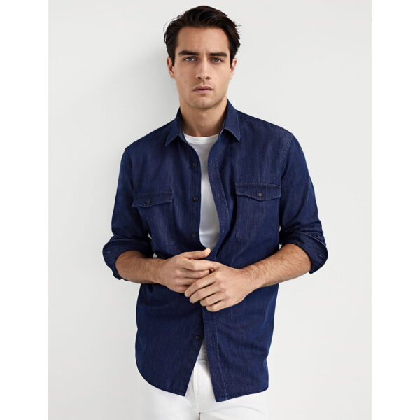 خرید پیراهن جین مردانه ماسیمو دوتی کد 94941 | فروشگاه اینترنتی بانی استایل
