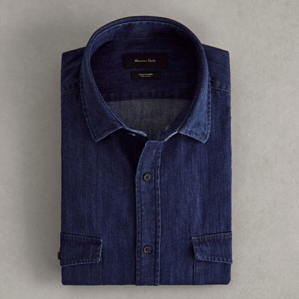 خرید پیراهن جین مردانه ماسیمو دوتی کد 94941 | فروشگاه اینترنتی بانی استایل