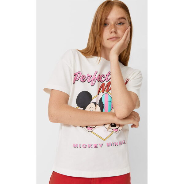 خرید تی شرت زنانه استرادیواریوس کد 96064 | فروشگاه اینترنتی بانی استایل
