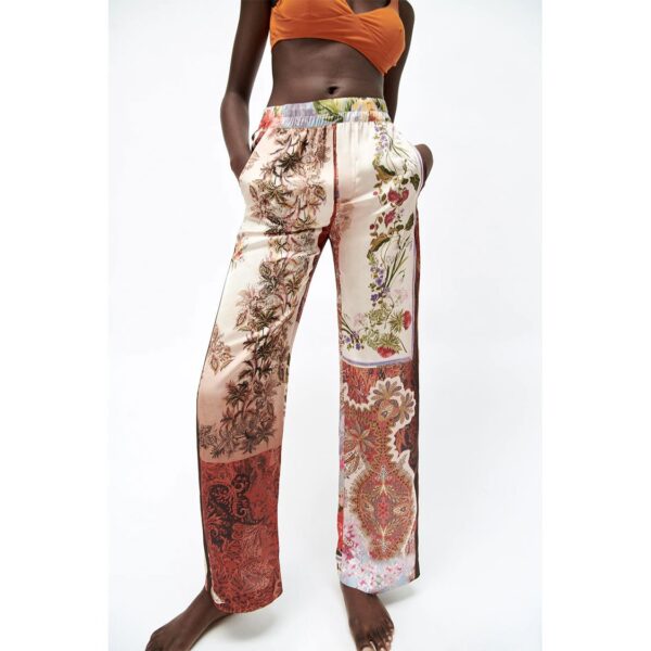 خرید شلوار طرح دار زنانه زارا کد 97759 | فروشگاه اینترنتی بانی استایل