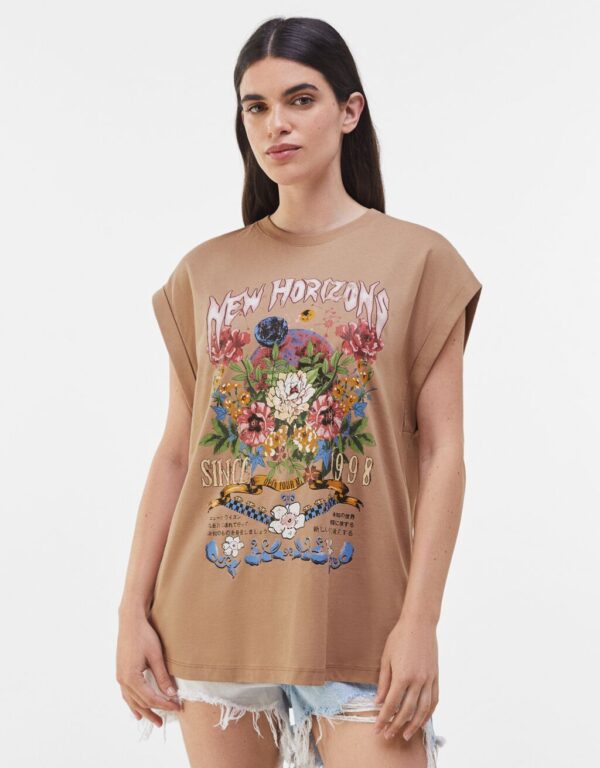 خرید تی شرت زنانه برشکا کد 101956 | فروشگاه اینترنتی بانی استایل