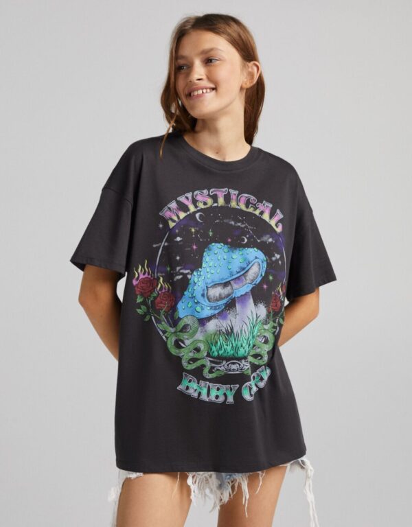 خرید تی شرت آستین کوتاه زنانه برشکا کد 102087 | فروشگاه اینترنتی بانی استایل