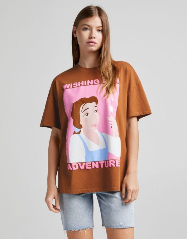 خرید تی شرت آستین کوتاه زنانه برشکا کد 102099 | فروشگاه اینترنتی بانی استایل