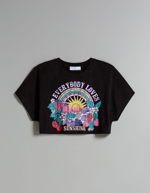 خرید تی شرت زنانه برشکا کد 103332 | فروشگاه اینترنتی بانی استایل