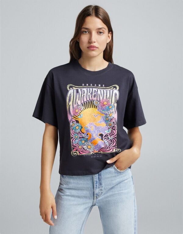 خرید تی شرت زنانه برشکا کد 103420 | فروشگاه اینترنتی بانی استایل